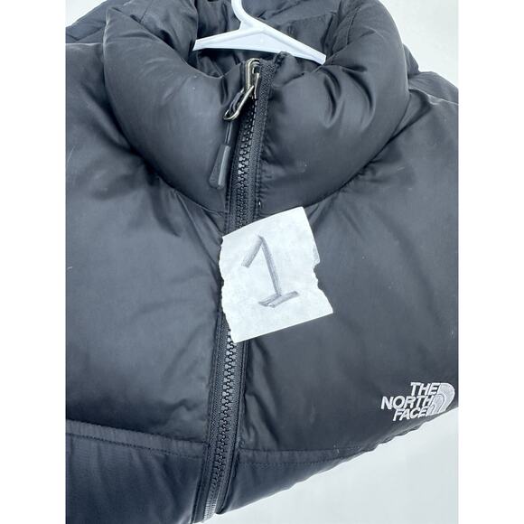 The North Face Mens Jacket Size Large Black Nuptse 700 Goose Down Puffer Zip Up - Picture 15 of 15
